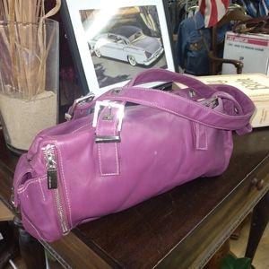 Vintage Pink leather bag. Perlina